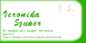 veronika szuper business card